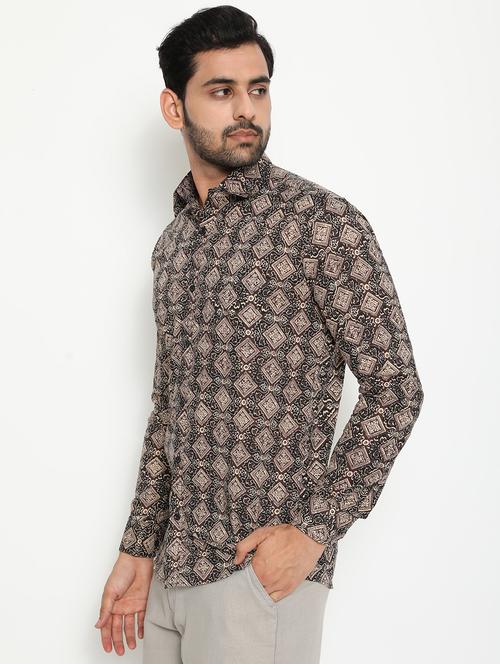 black printed casual shirt - 18431728 - Very Small Image - 1