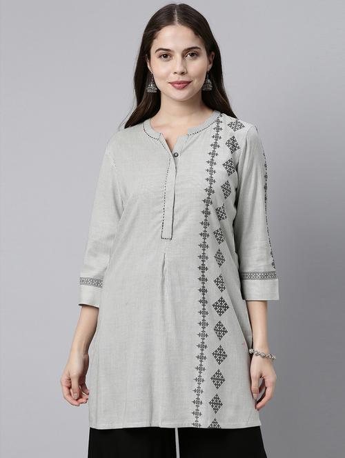striped straight kurti - 18434604 - Very Small Image - 1