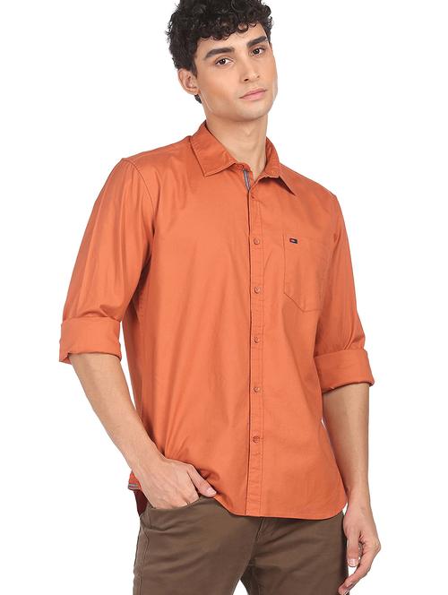 mens solid casual shirt - 18435075 - Very Small Image - 1