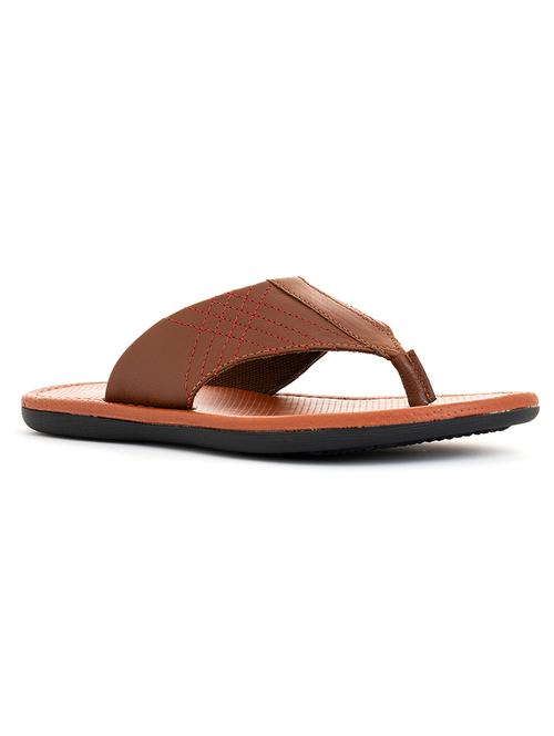 men brown slip on slipper - 18435306 - Very Small Image - 1