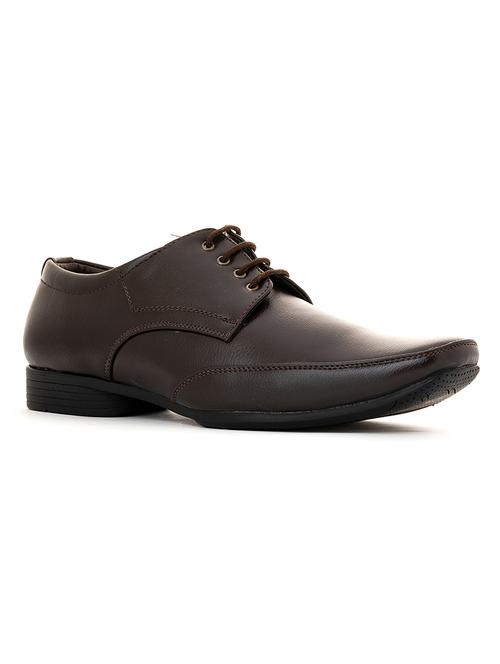 men brown lace-up derby - 18435317 - Very Small Image - 1