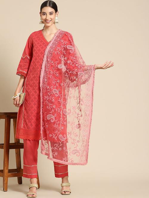 natural net dupatta - 18435687 - Very Small Image - 1