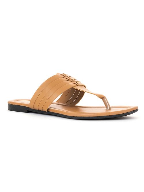 women beige slip on  sandal - 18436554 - Very Small Image - 1