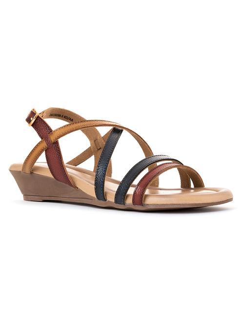 women multi colored back strap wedge - 18436574 - Very Small Image - 1