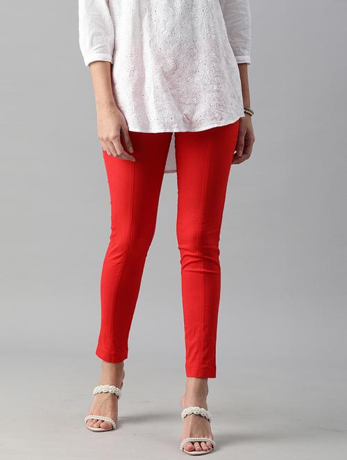 women solid pleated cigarette pants - 18437130 - Very Small Image - 1