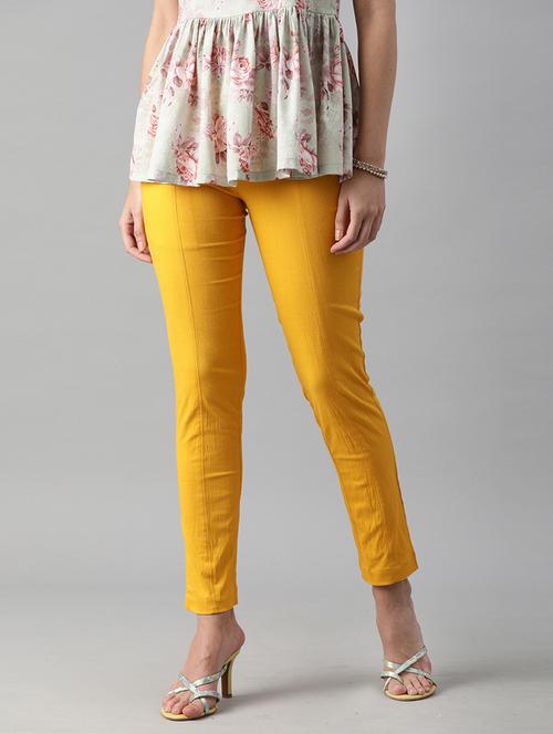 women solid pleated cigarette pants - 18437132 - Very Small Image - 1