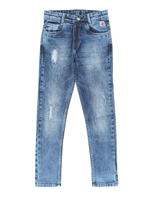 boys blue washed denim jean - 18437271 - Very Small Image - 1