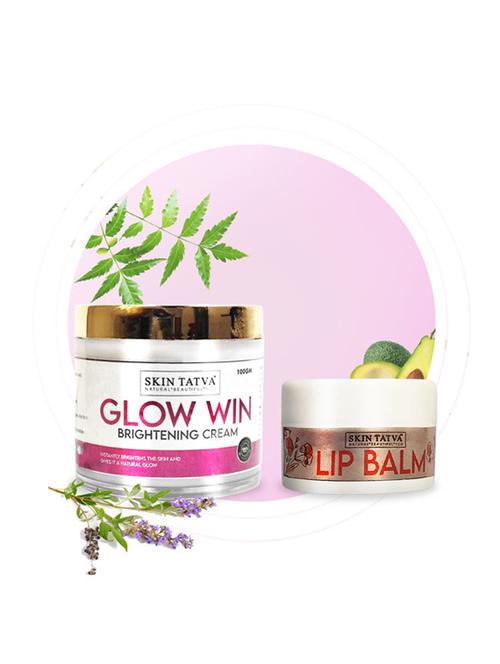 skin tatva glow win cream & lip balm-combo - 18437440 - Very Small Image - 1