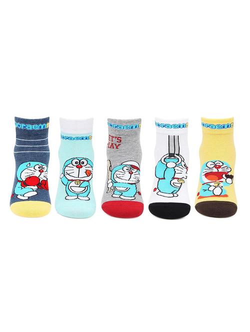 pack of 5 printed above ankle length sock - 18438304 - Very Small Image - 1