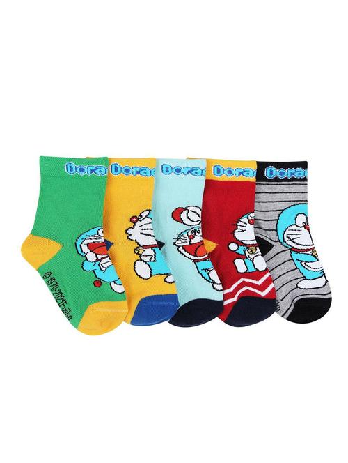 pack of 5 printed above ankle length sock - 18438313 - Very Small Image - 1
