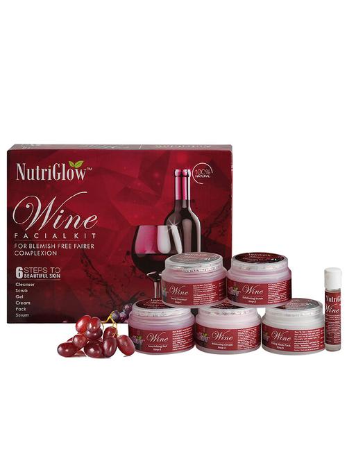 wine facial kit for blemish free fairer complexion, 260gm - 18438417 - Very Small Image - 1