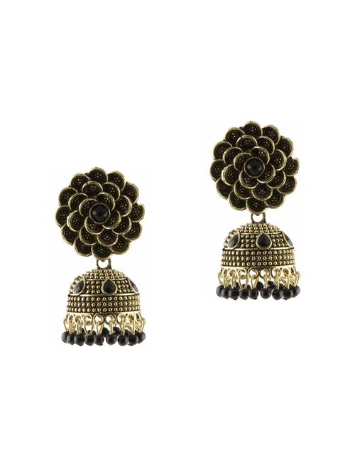 graceful delightful jhumka earrings - 18438550 - Very Small Image - 1