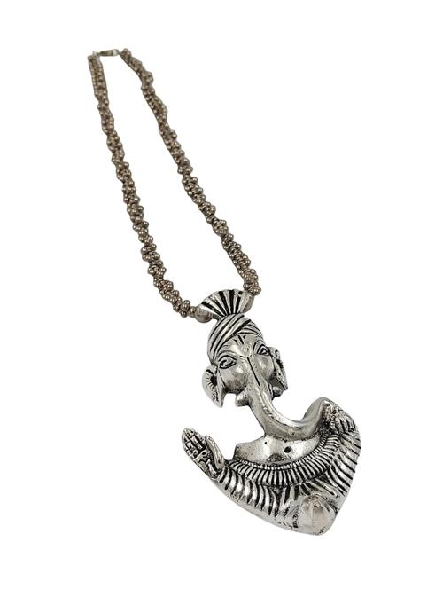 happy stoning long german silver vinayak necklace for women - 18438608 - Very Small Image - 1
