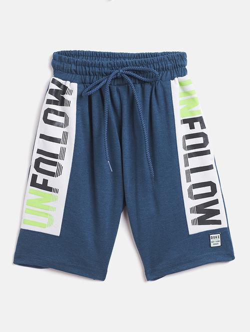 girls blue printed shorts - 18440085 - Very Small Image - 1