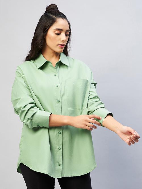 long sleeved solid regular shirt - 18440103 - Very Small Image - 1