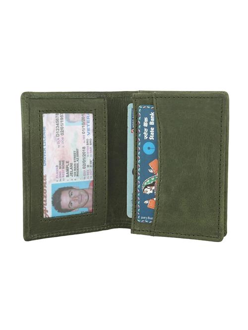 green genuine leather card holder - 18440124 - Very Small Image - 1