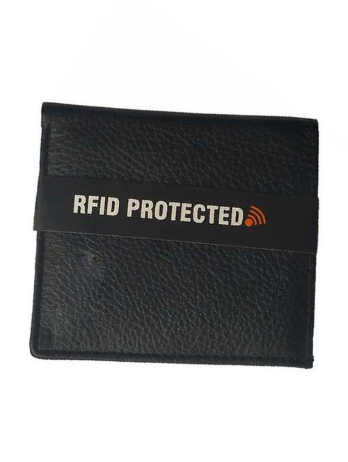 black genuine leather wallet - 18440217 - Very Small Image - 1