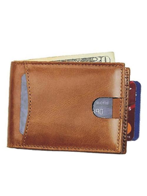brown genuine leather wallet - 18440274 - Very Small Image - 1