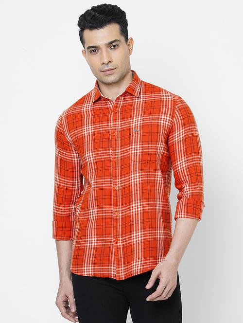 mens checks casual shirt - 18440689 - Very Small Image - 1