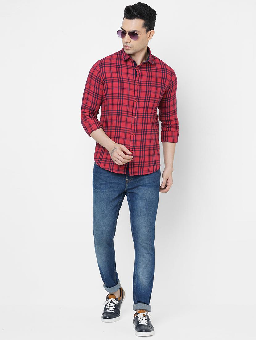 mens checks casual shirt - 18440691 - Standard Image - 3