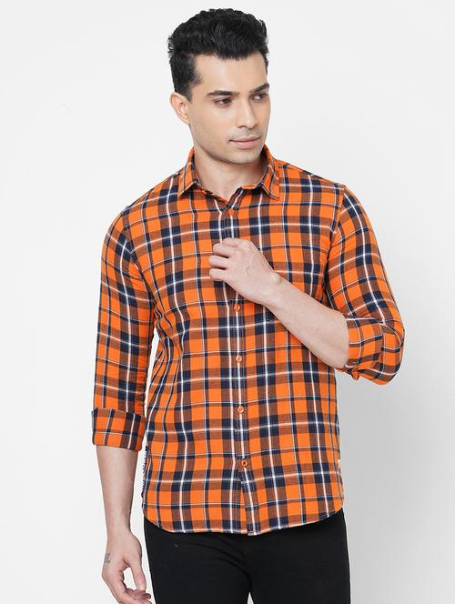 mens checks casual shirt - 18440695 - Very Small Image - 1