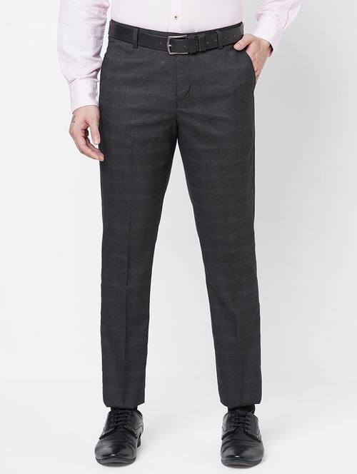 grey flat front trousers formal trouser - 18440727 - Very Small Image - 1