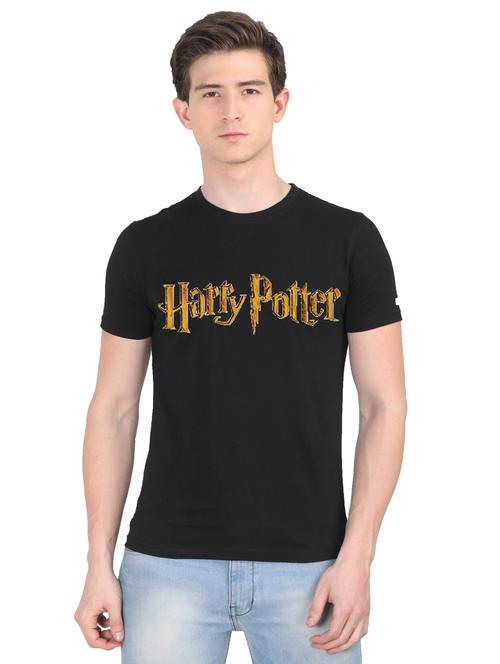 black chest print t-shirt - 18441279 - Very Small Image - 1