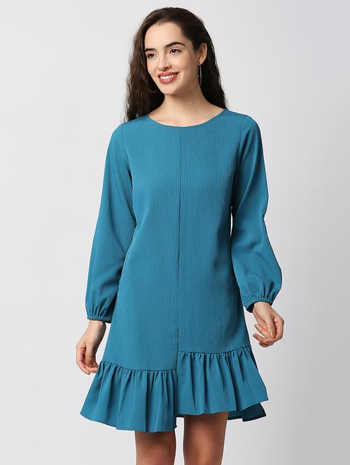 women's tiered dress solid dress - 18441782 - Very Small Image - 1