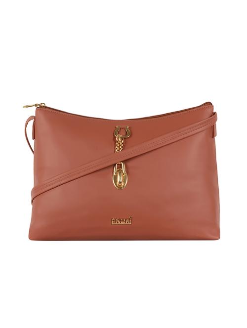 peach solid regular sling bag - 18443353 - Very Small Image - 1