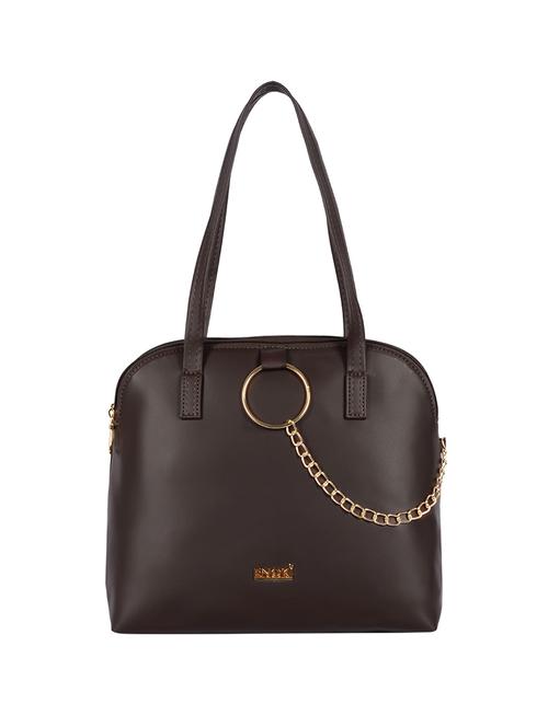 brown solid regular handbag - 18443358 - Very Small Image - 1