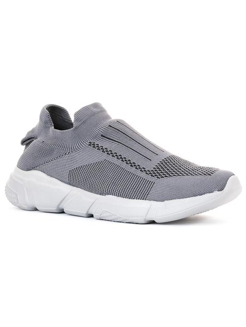  grey walking sports shoes for men - 18444578 - Very Small Image - 1