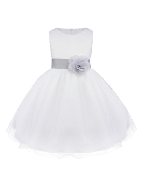 girls round neck sleeveless frock - 18445075 - Very Small Image - 1
