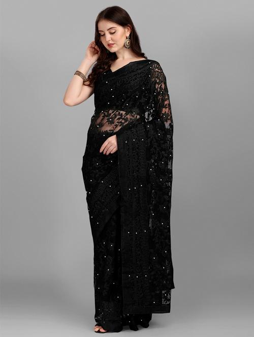 women's embroidered saree - 18445408 - Very Small Image - 1