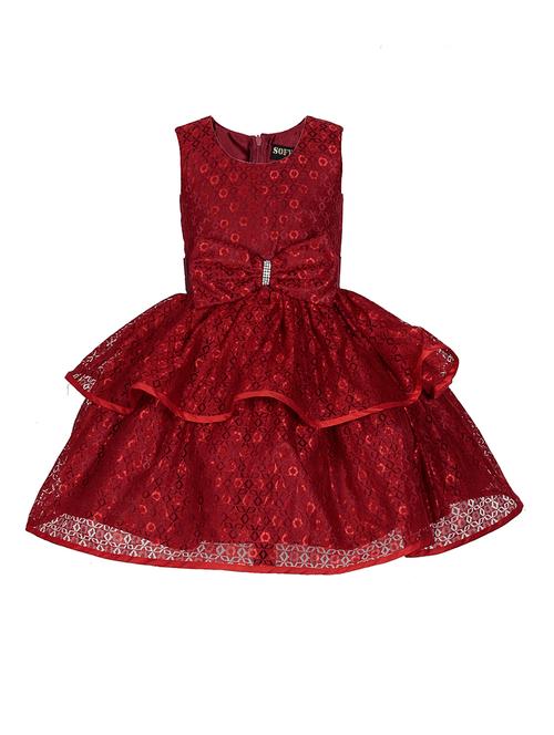 girls round neck sleeveless frock - 18445761 - Very Small Image - 1