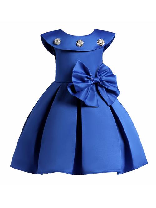 girls round neck sleeveless frock - 18445766 - Very Small Image - 1