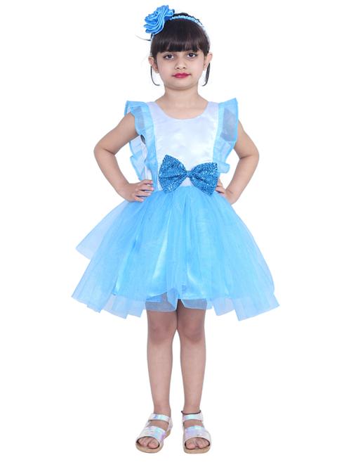 girls round neck sleeveless frock - 18445779 - Very Small Image - 1
