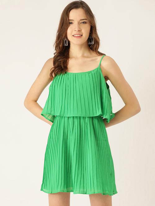 women's layered solid dress - 18446999 - Very Small Image - 1