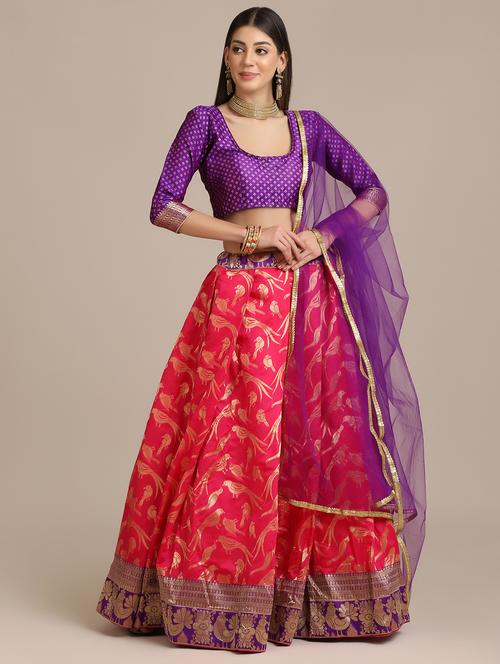 conversational flared lehenga with dupatta - 18447981 - Very Small Image - 1