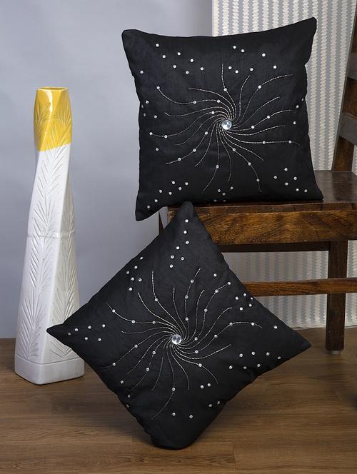 alina decor set of 2 embllished cushion covers 16 x 16 inch - 18448088 - Very Small Image - 1
