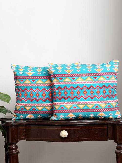 alina decor set of 2 digital printed cushion covers 16 x 16 inch - 18448125 - Very Small Image - 1