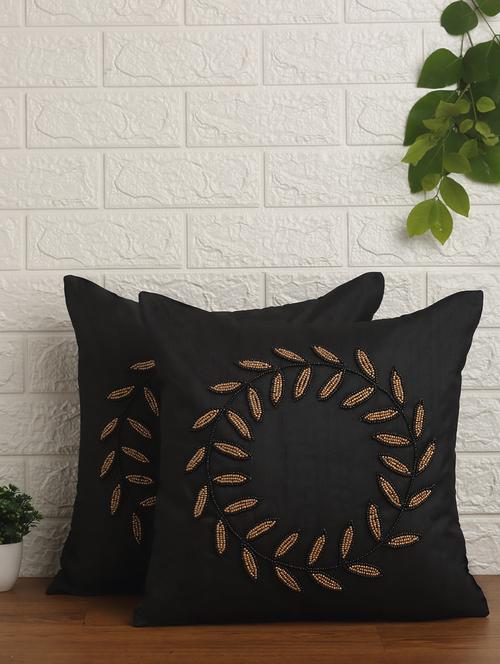 alina decor set of 2 embllished cushion covers 16 x 16 inch - 18448164 - Very Small Image - 1