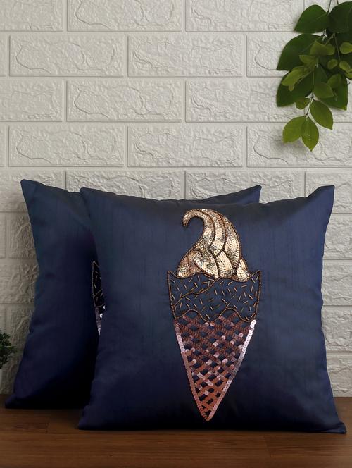 alina decor set of 2 embllished cushion covers 16 x 16 inch - 18448196 - Very Small Image - 1