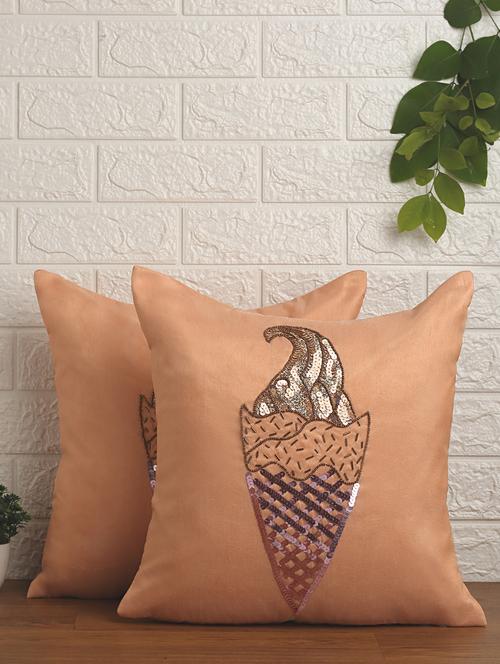 alina decor set of 2 embllished cushion covers 16 x 16 inch - 18448201 - Very Small Image - 1