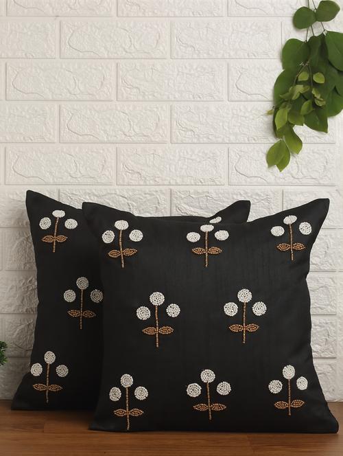 alina decor set of 2 embllished cushion covers 16 x 16 inch - 18448232 - Very Small Image - 1