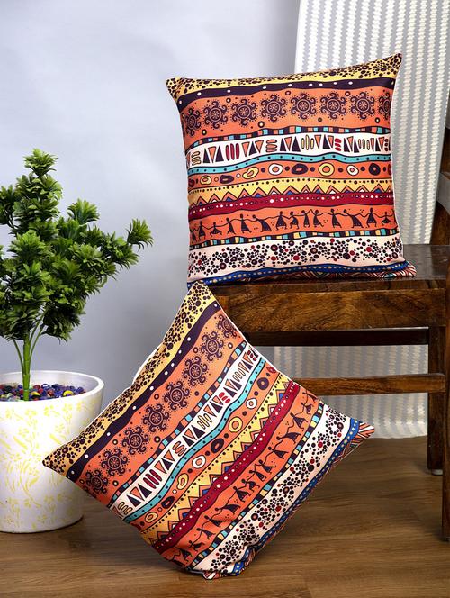 alina decor set of 2 digital printed cushion covers 24 x 24 inch - 18448334 - Very Small Image - 1