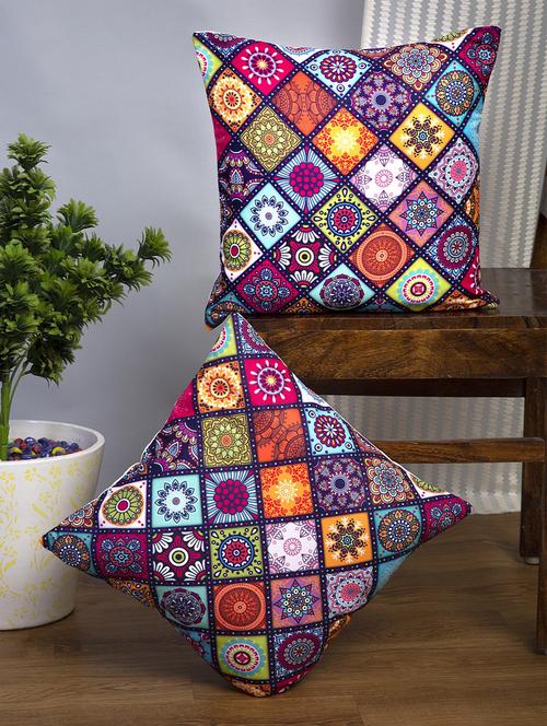 alina decor set of 2 digital printed cushion covers 24 x 24 inch - 18448341 - Very Small Image - 1