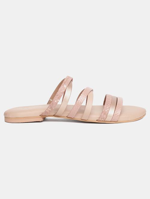 pink pu flat forms sandals - 18448662 - Very Small Image - 1