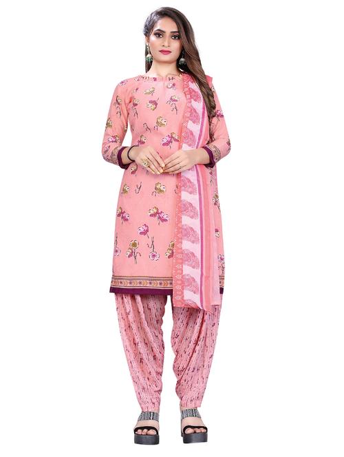 printed unstitched salwar suit set - 18448791 - Very Small Image - 1