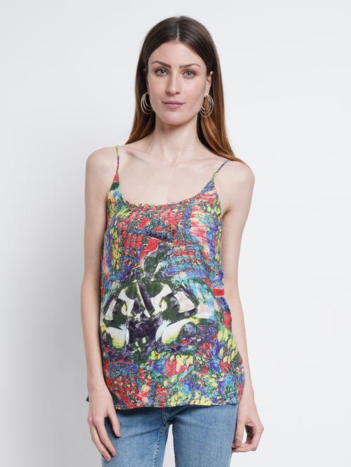 women's camisole shoulder strap top - 18448992 - Very Small Image - 1