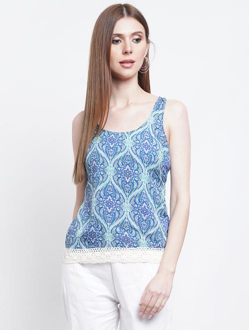 women's tank top scoop neck top - 18448999 - Very Small Image - 1